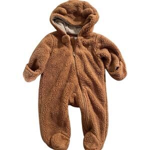 Carters Baby One Piece Teddy Bear Suit Footed Zip Up Size 3M Just One You